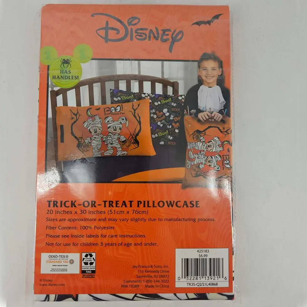Disney Halloween Minnie Mouse mummy trick-or-treat pillowcase bag
